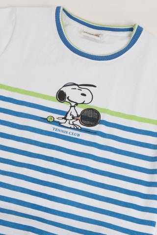 Pyjama Snoopy et les Peanuts - Bleu électrique