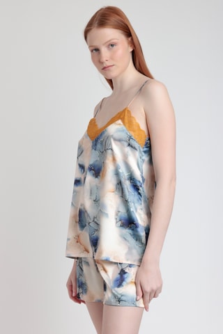 Pyjama - Bleu cobalt et blanc