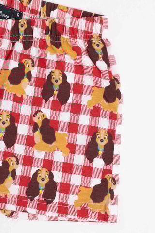 Pyjama Lady La Belle et le Clochard Disney - Rouge