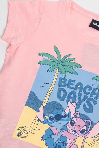 Pyjama Stitch et Angel Lilo et Stitch Disney - Rose poudré