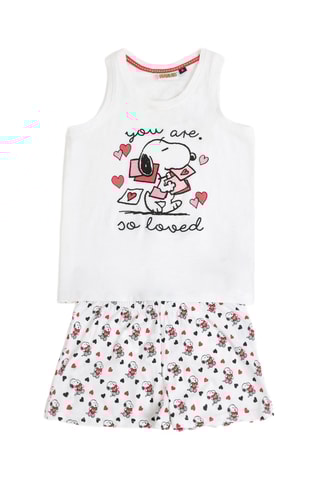 Pyjama Snoopy et les Peanuts - Blanc
