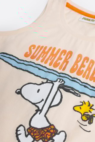 Pyjama Snoopy et les Peanuts - Orange