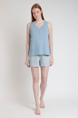 Pyjama - Ciel et blanc
