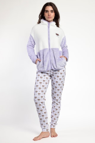 Sweat - Blanc et mauve