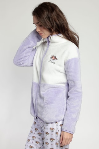Sweat - Blanc et mauve