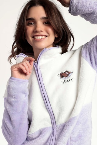 Sweat - Blanc et mauve