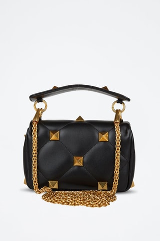 Sac à main en cuir Roman - Noir - Valentino
