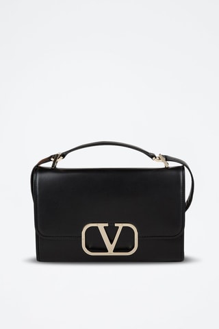 Sac porté épaule en cuir - Noir