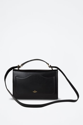 Sac porté épaule en cuir - Noir