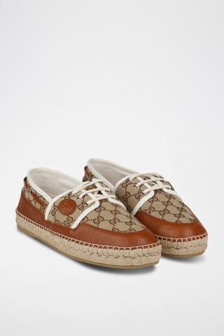 Espadrilles en cuir - Beige