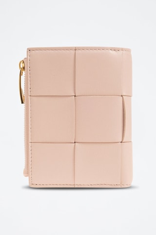 Portefeuille en cuir Small Cassette - Beige - Bottega Veneta