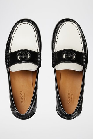 Mocassins en cuir - Noir et blanc - Gucci