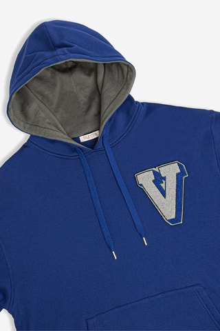 Sweat à capuche V_3d - Bleu électrique - Valentino