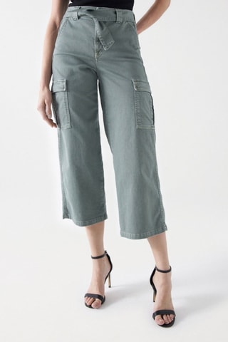Jean push in - Vert