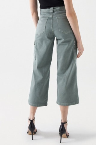 Jean push in - Vert