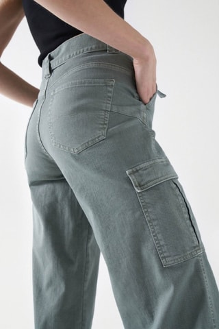 Jean push in - Vert