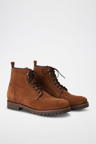 Boots en cuir - Marron