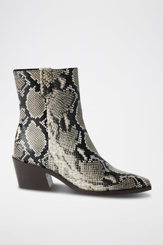 Bottines - Beige et noir