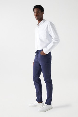 Pantalon slim - Bleu