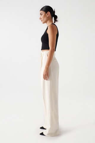 Pantalon wide legs - Beige