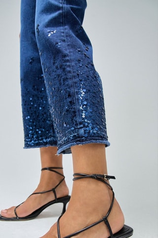 Jean push in - Bleu
