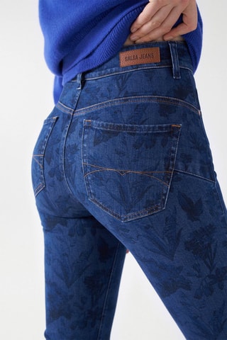 Jean push in - Bleu