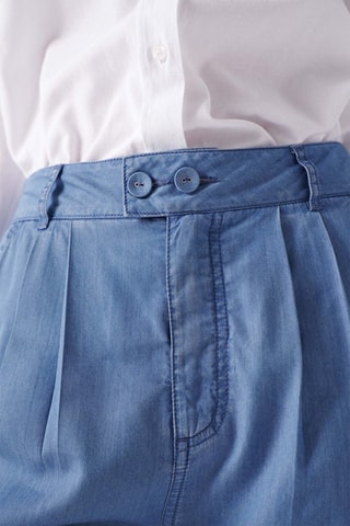 Jean slim taille haute - Bleu