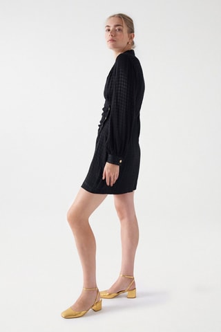 Robe portefeuille regular - Noir