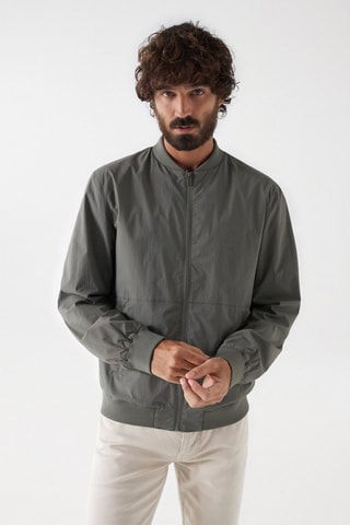 Blouson regular - Vert