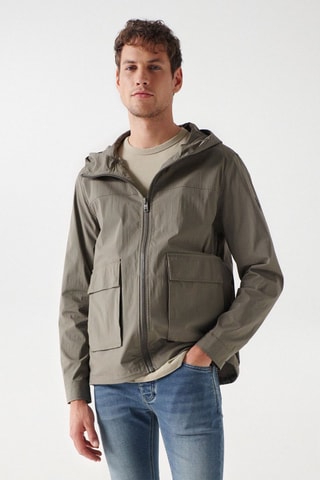 Veste à capuche - Kaki 