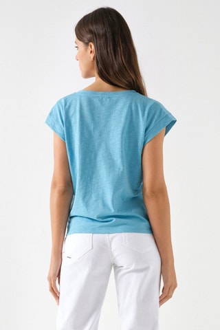 T-shirt regular - Bleu
