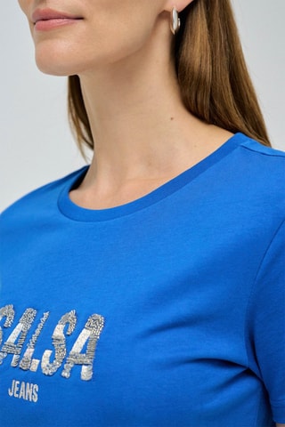 T-shirt regular - Bleu