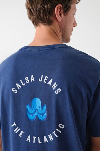 T-shirt regular - Bleu