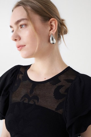 Blouse regular - Noir