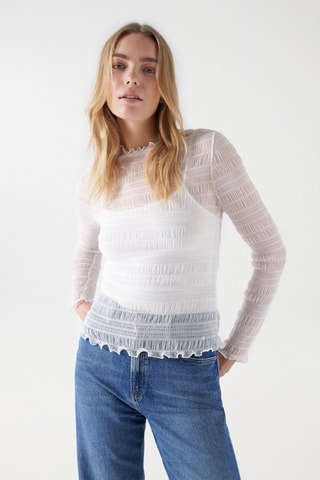 Blouse slim - Blanc