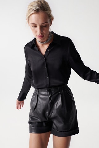 Blouse regular - Noir