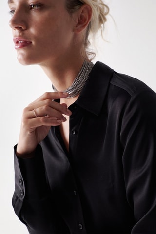 Blouse regular - Noir