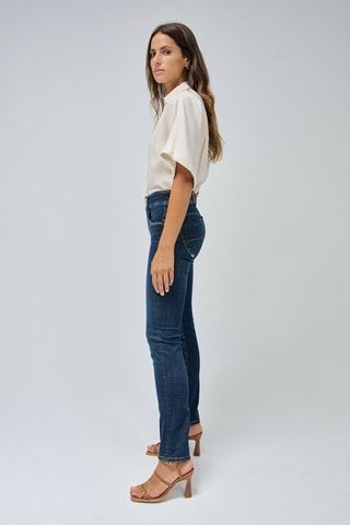 Jean taille haute - Bleu foncé