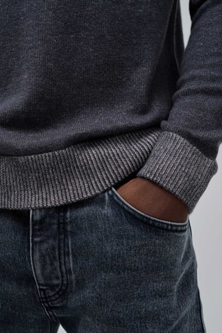 Pull regular en laine - Gris