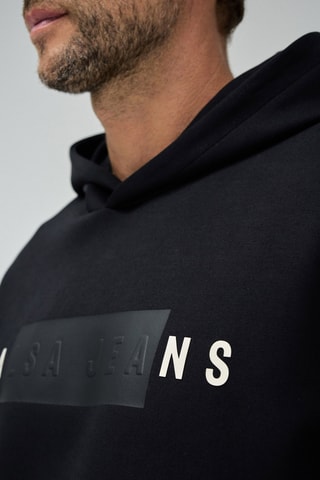 Sweat regular à capuche - Noir