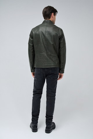 Blouson regular - Vert foncé