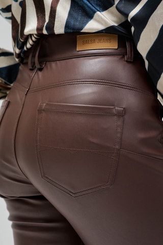 Pantalon flare - Marron