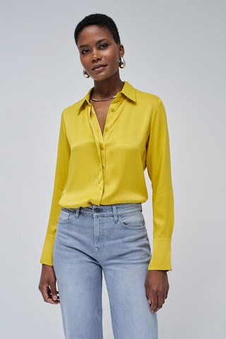 Chemisier regular - Jaune