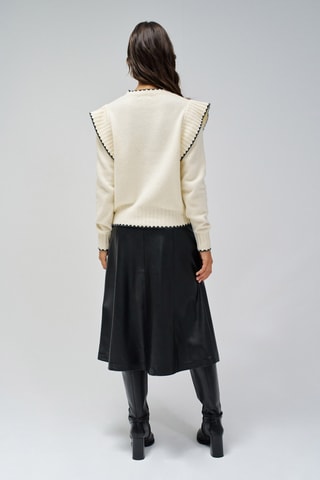 Pull regular - Écru