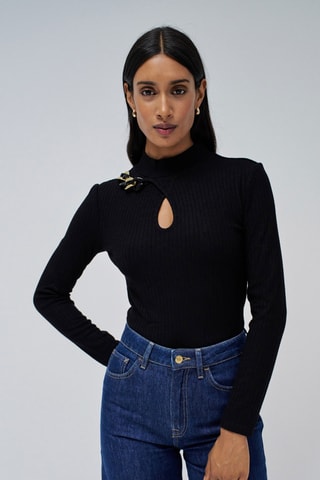 Top slim - Noir