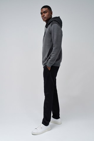 Sweat regular à capuche - Gris