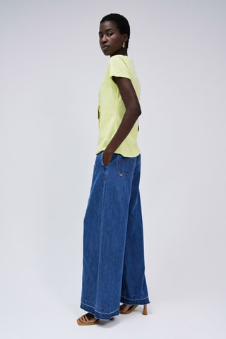 T-shirt slim - Jaune pâle