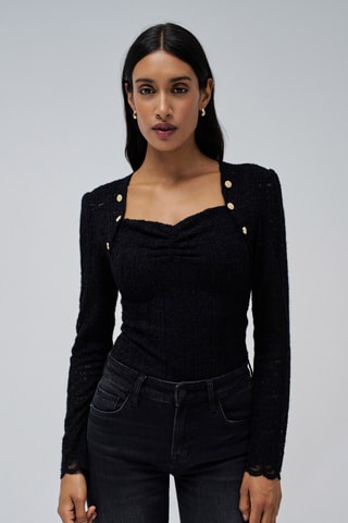 Top slim - Noir