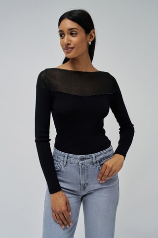 Top regular - Noir