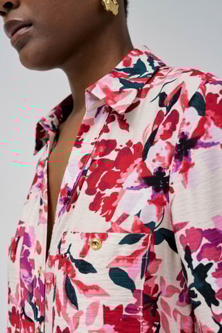 Robe chemise regular - Rose